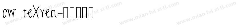 cw teXyen字体转换